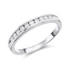 9ct White Gold Diamond Half Eternity Ring - 1/4ct - D66139