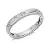 9ct White Gold Diamond Set Wedding Ring - 5pts - D66186