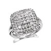 9ct White Gold 1 Carat Diamond Cluster Ring - D6618