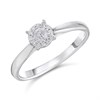 9ct White Gold Diamond Cluster Ring - 20pts - D66193