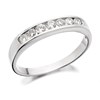 9ct White Gold Diamond Half Eternity Ring - 1/3ct - D6801