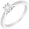 9ct White Gold Diamond Cluster Ring - 22pts - D68206