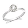 9ct White Gold Diamond Cluster Ring - 30pts - D6866