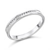 9ct White Gold Diamond Half Eternity Ring - 7pts - D71007