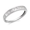 9ct White Gold Princess Cut Diamond Half Eternity Ring - 1/2ct - D71109