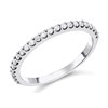 9ct White Gold Diamond Half Eternity Ring - 1/4ct - D71161