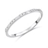 9ct White Gold Diamond Half Eternity Ring - D71241