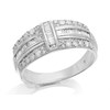 9ct White Gold Diamond Band Ring - 1/2ct - D72118