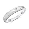 9ct White Gold Diamond Band Ring - 15pts - D72133