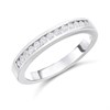 9ct White Gold Channel-Set Diamond Half Eternity Ring, 1/4ct - D72146