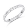 9ct White Gold Channel-Set Nine Stone Diamond Half Eternity Ring - D72158