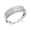 9ct White Gold Diamond Band Ring - 1/2ct - D7249