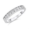 9ct White Gold Diamond Half Eternity Ring - 15pts - D77239