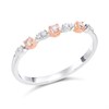 One In A Million 9ct Two Colour Gold Pink Diamond Ring - 12pts - D78905