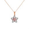 One In A Million 9ct Two Colour Gold Pink Diamond Star Necklace - 1/4ct - D78916