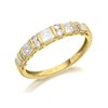 9ct Gold Diamond Half Eternity Ring - 3/4ct - D80109