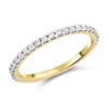9ct Gold Diamond Half Eternity Ring - 1/3ct - AGI Certificated - D80119