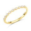 9ct Gold Nine Stone Diamond Half Eternity Ring - D80161