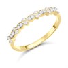 9ct Gold Fancy Diamond Half Eternity Ring - D80167