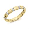 9ct Gold Diamond Banded Wedding Ring - 10pts - D80247