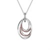 Hot Diamonds DP652 Silver And Rose Gold Plated Glamorous Necklace - D9104