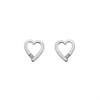 Hot Diamonds DE371 Silver Open Heart Stud Earrings - D9158