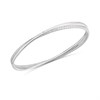 Hot Diamonds Silver Woven Interlocking Bangle - D9172