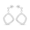 Hot Diamonds Silver Behold White Topaz Earrings - D9175