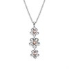 Hot Diamonds Silver And Rose Gold Plated Forget Me Not Necklace - D9180