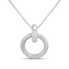 Hot Diamonds Silver Woven Circle Necklace - D9181