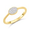9ct Oval Diamond Cluster Ring - D92114