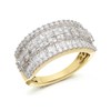 9ct Gold 1 Carat Diamond Seven Row Band Ring - D9271