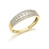 9ct Gold Diamond Band Ring - 1/2ct - D9285
