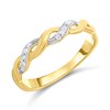 9ct Diamond Woven Twist Ring - D9295