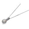 9ct White Gold Opal And Diamond Necklace - 8pts - D95137