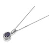 9ct White Gold Sapphire And Diamond Necklace - 8pts - D95138