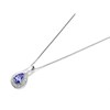 9ct White Gold Tanzanite And Diamond Necklace - D95301