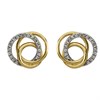 9ct Gold Diamond Open Knot Stud Earrings - 15pts per pair - D9679