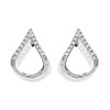 9ct White Gold Diamond Kite Stud Earrings - 15pts per pair - D9681