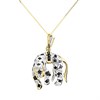 9ct Gold Sapphire And Diamond Panther Necklace - 8pts - D97117