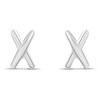 Silver Kiss Stud Earrings - F0151