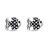 Silver Fish Stud Earrings - F0152