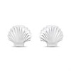 Silver Shell Stud Earrings - F0153