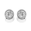 Silver Cubic Zirconia Stud Earrings - 6mm - F04139