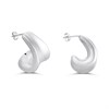 Silver Electroform Hoop Earrings - F13175