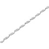 Silver Cubic Zirconia Swirl Bracelet - 7.5in - F14143