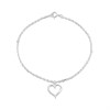 Silver Heart Bracelet - F14179