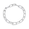 Silver Paper Link Stone Set Bracelet - F14198