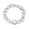 Silver Chunky T Bar Bracelet - F14208