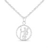 Silver St Christopher Necklace - F33101